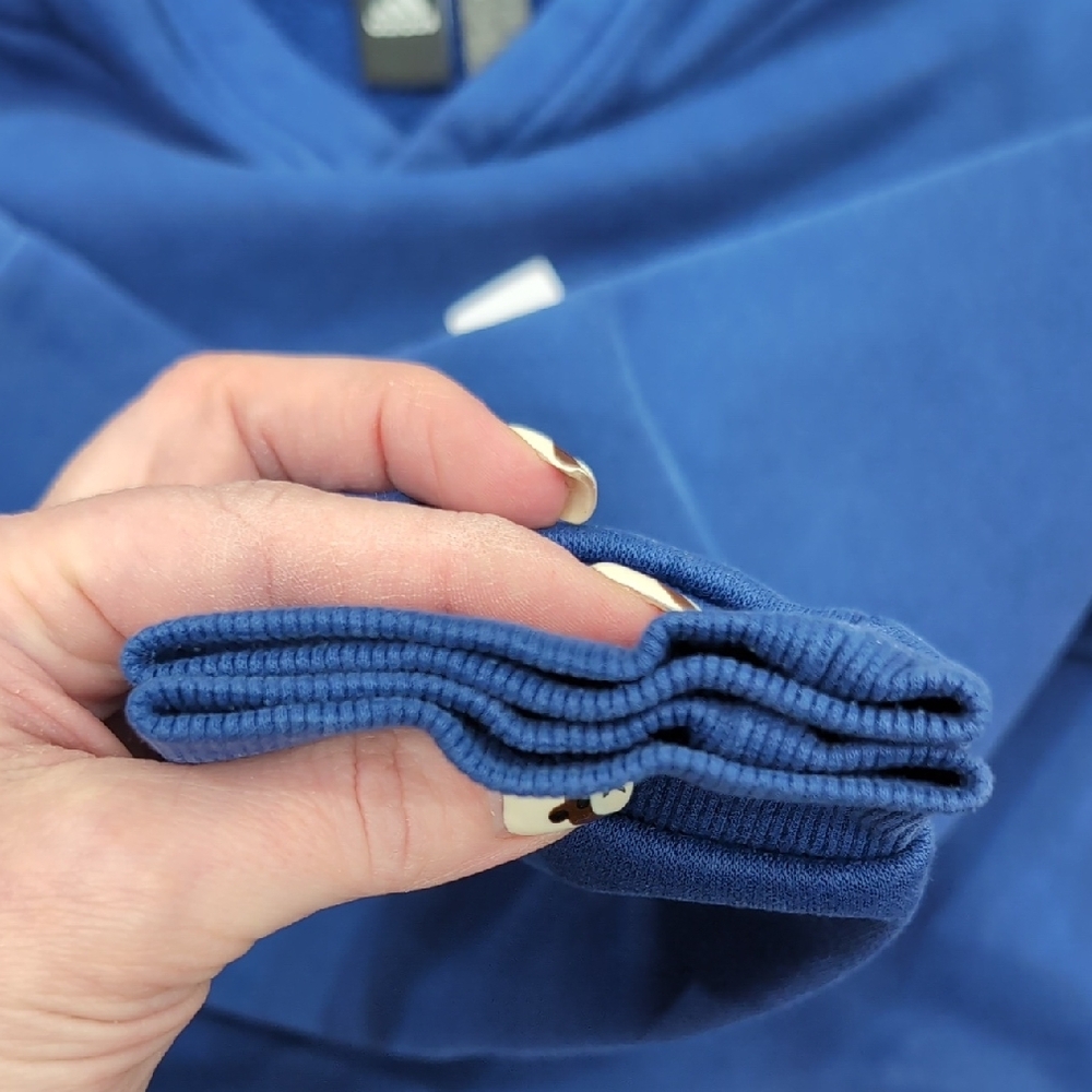 Adidas Kids Royal Blue Hoodie - Picture 6 of 7